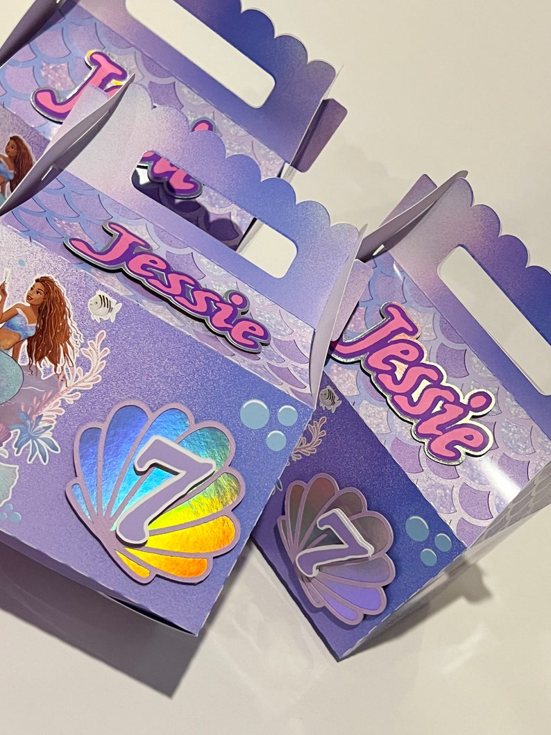 The Little Mermaid 2023 Live Action Movie Party Theme Favor Boxes ...