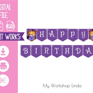 Printable Isabela Encanto Birthday Banner/Encanto Birthday / Encanto Party/ Isabela Birthday Party/ Instant Download/Digital Banner
