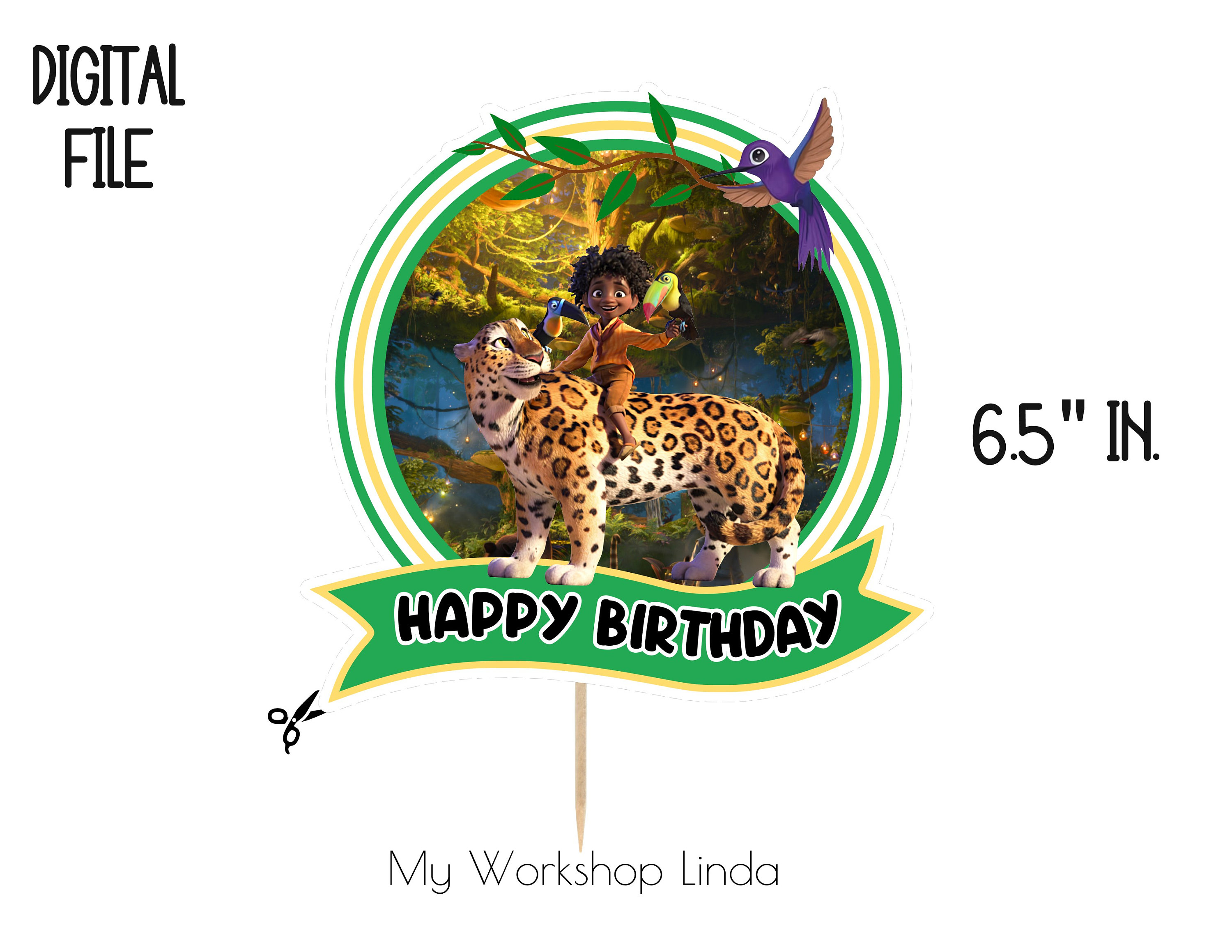 Happy Birthday Antonio Encanto Cake Topper/encanto Antonio - Etsy