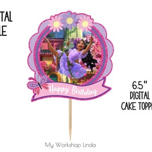 Instant Download PDF/Encanto Cake Topper/Encanto Isabella Cake Topper/Encanto Birthday/Encanto Birthday Printable/Encanto Party Decoration