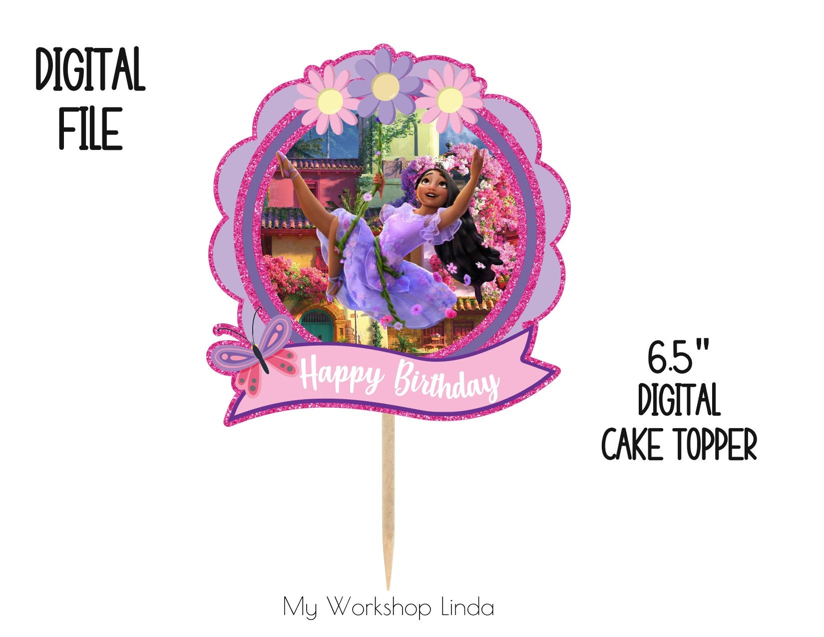 Encanto casita cake topper joyeux anniversaire, Encanto fête