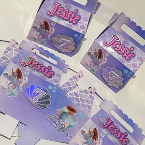 The Little Mermaid 2023 Live Action Movie Party Theme Favor Boxes ...