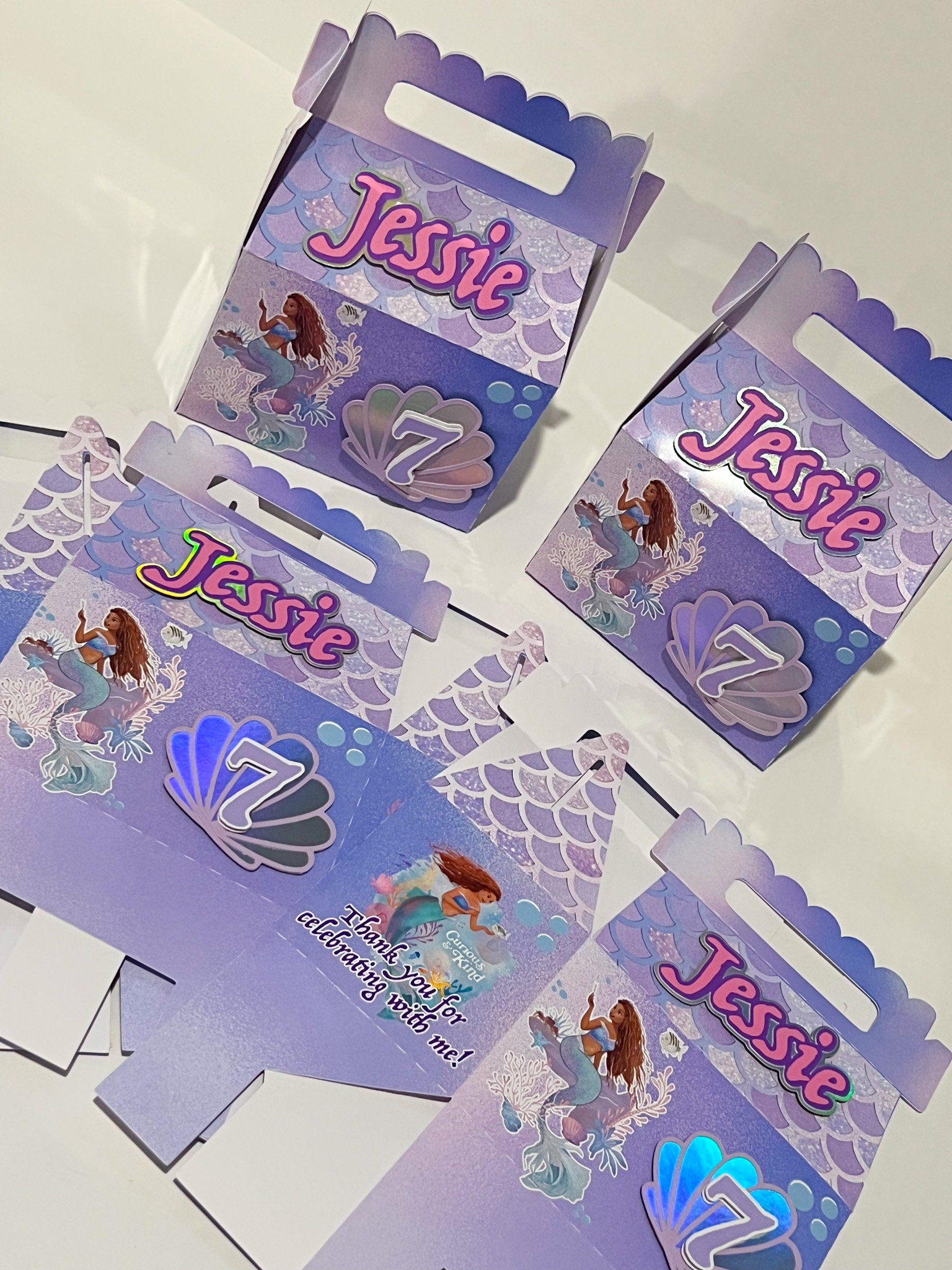 The Little Mermaid 2023 Live Action Movie Party Theme Favor Boxes ...