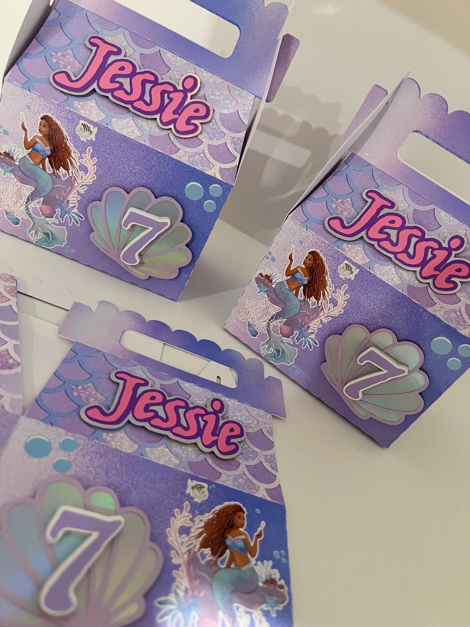The Little Mermaid 2023 Live Action Movie Party Theme Favor Boxes ...