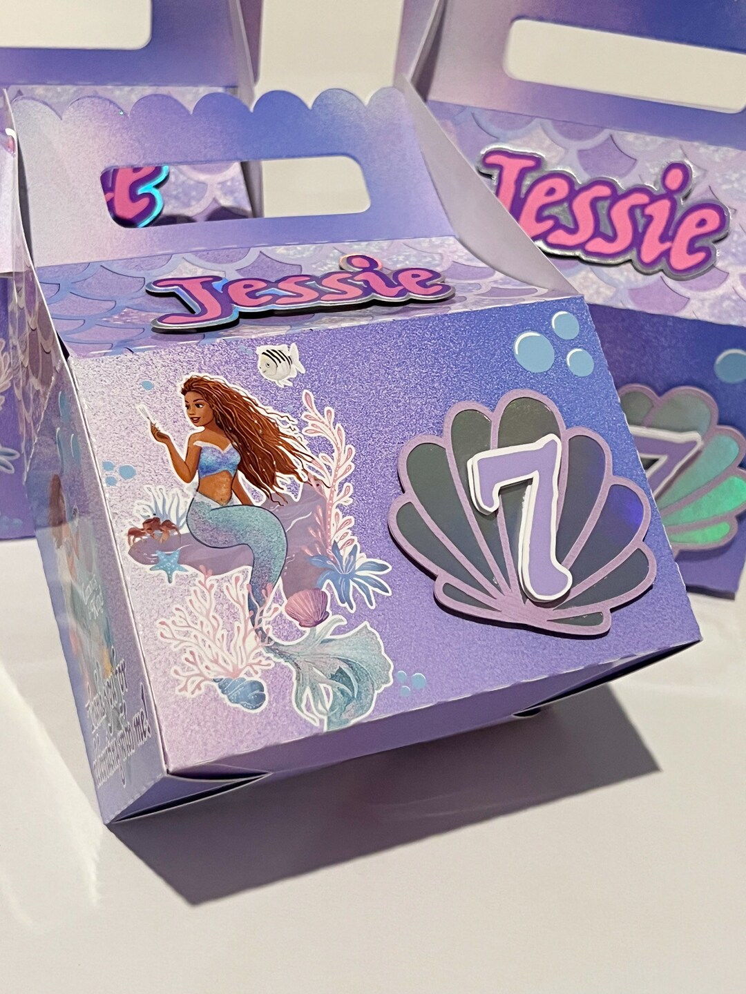 The Little Mermaid 2023 Live Action Movie Party Theme Favor Boxes ...