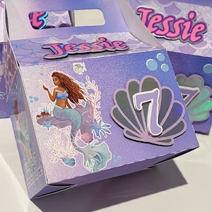 The Little Mermaid 2023 Live Action Movie Party Theme Favor Boxes ...
