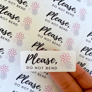 Do Not Bend Sticker Sheet |Small business labels I Do Not Bend Envelope Seal Sticker I Packaging Sticker I Set of 30 stickers ready for use
