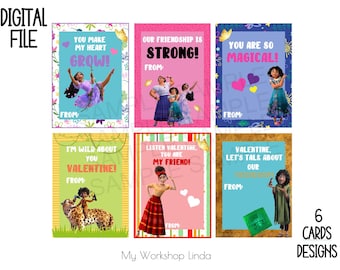 Mirabel Encanto Valentine's Day Cards  - Encanto Valentine's Cards - Digital Only - Instant Digital Download
