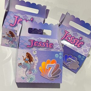 The Little Mermaid 2023 Live Action Movie Party Theme Favor Boxes ...