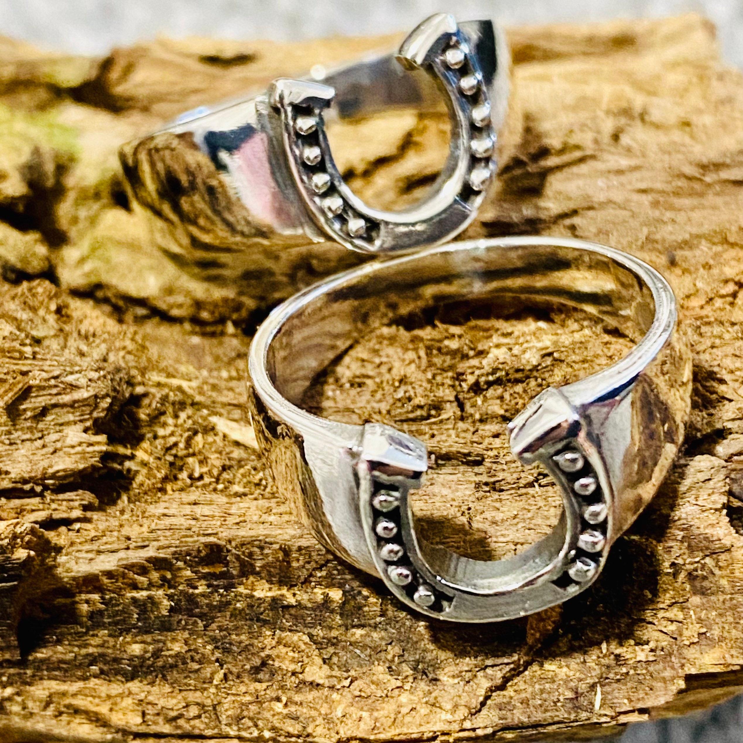 Lucky Horseshoe Silver Ring Etsy Ireland