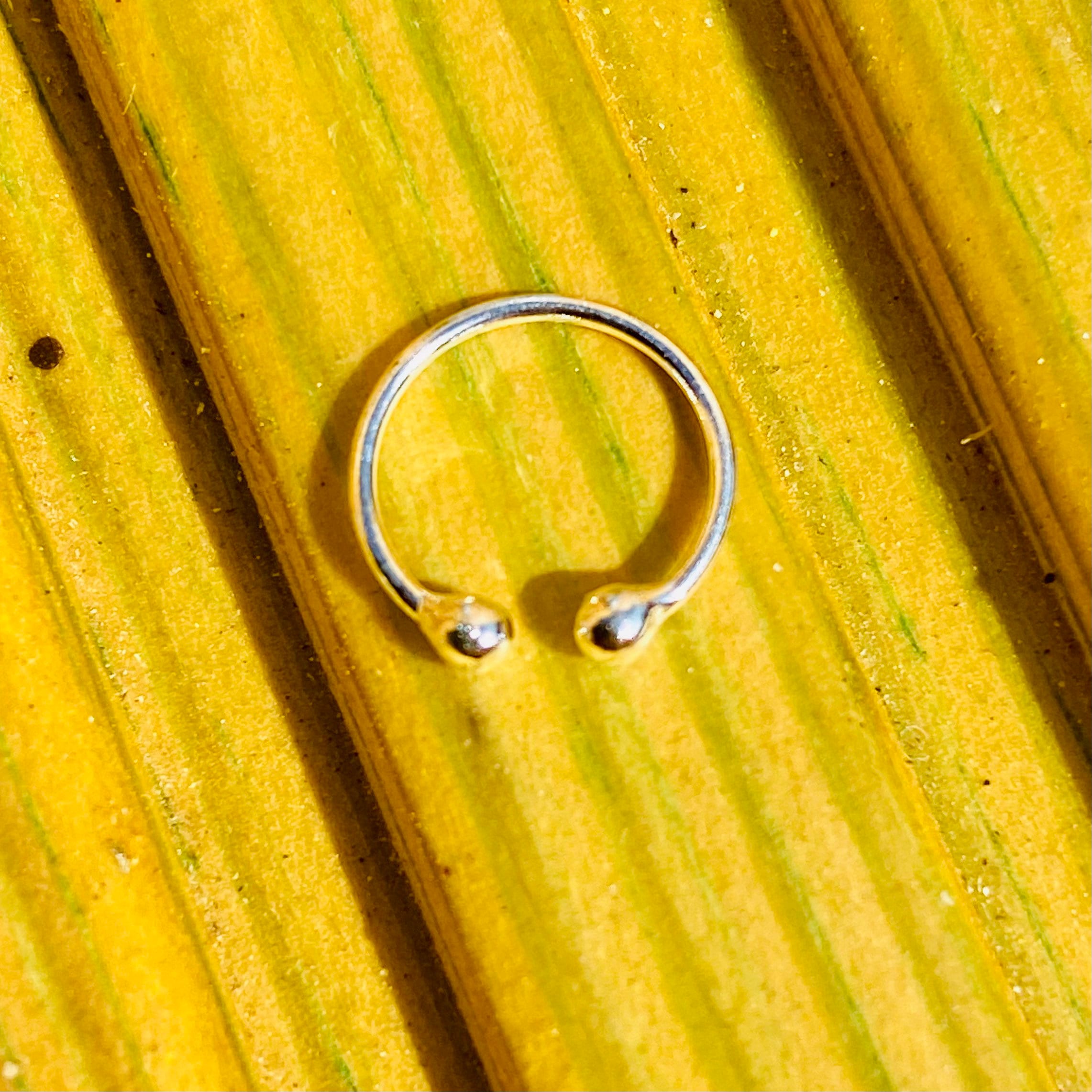 Fake Plain Silver Nose Ring 1cm Wide Fake Comfortable Nose Etsy UK