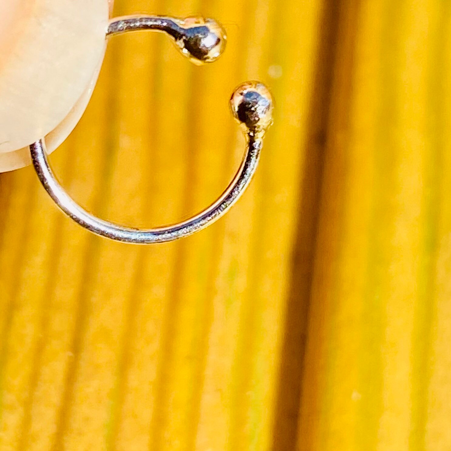 Fake Plain Silver Nose Ring 1cm Wide Fake Comfortable Nose Etsy UK