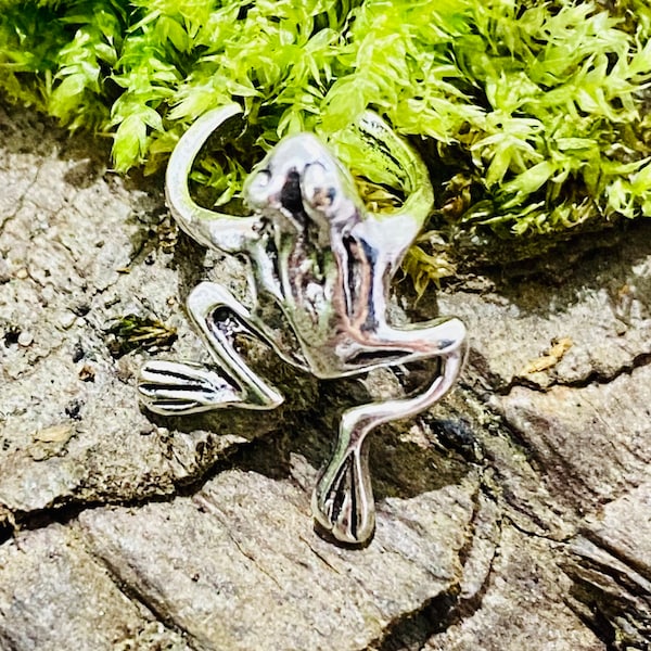 Frog Sterling Silver Ear Cuff