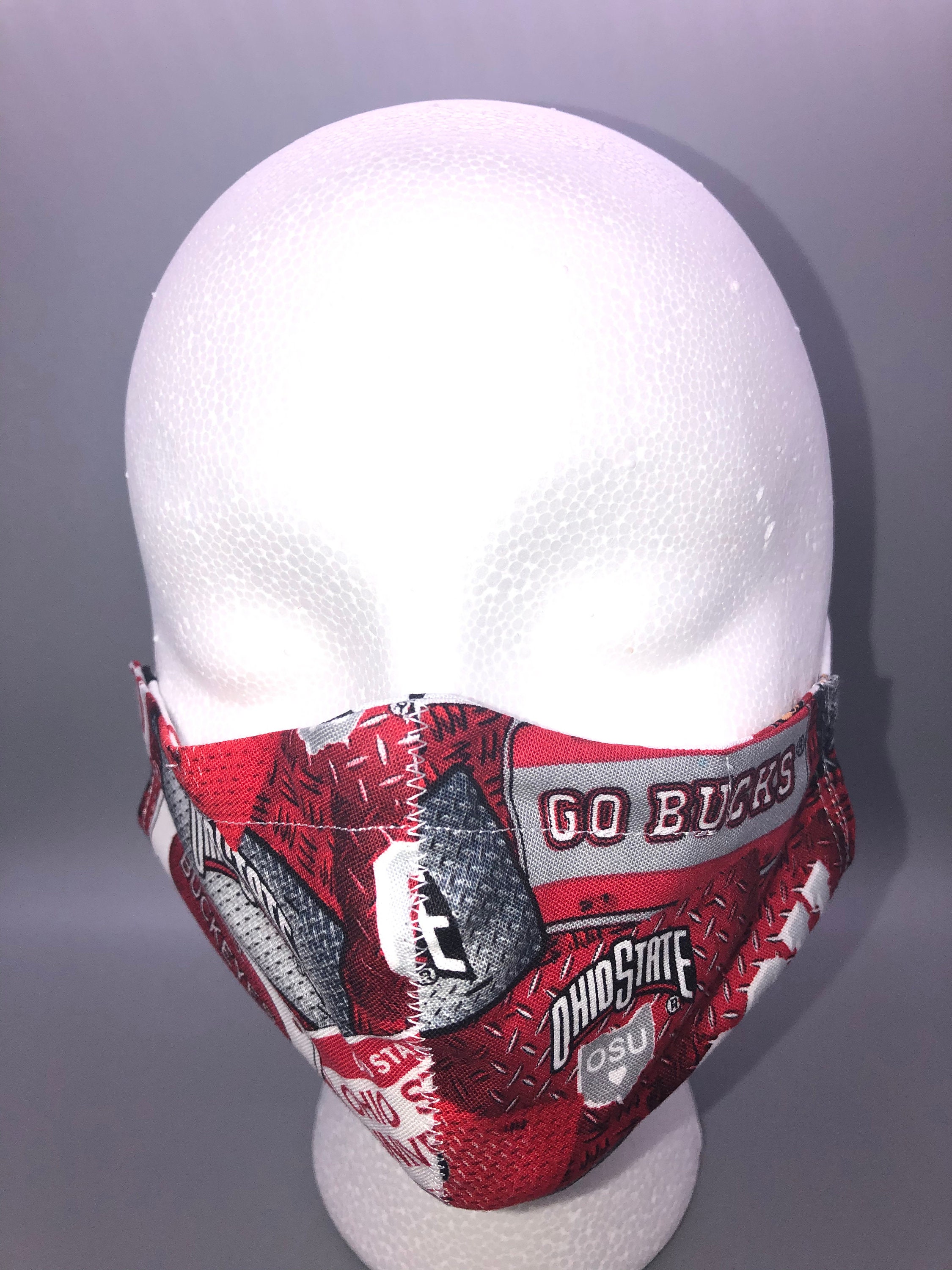 Ohio State Reversible Face Mask Etsy Singapore