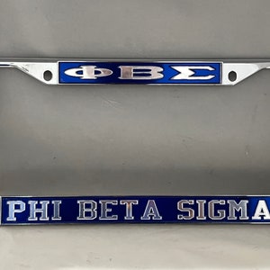 Phi Beta Sigma Apparel Sigma Gamma Rho Sorority Metal License Plate Frame Silver Phi Sigma Sigma Gifts