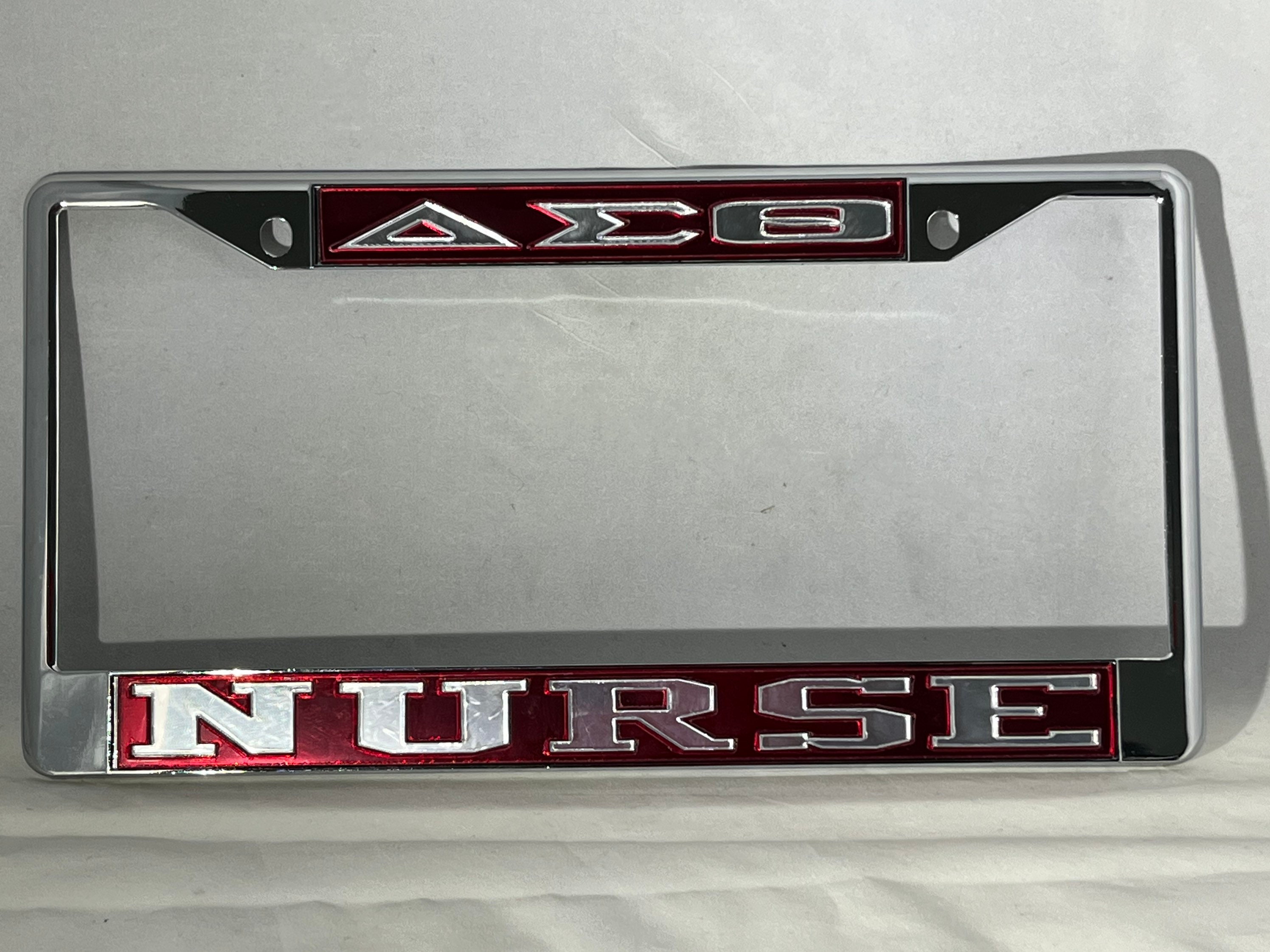 thumbnail image 2 of "Trust Me I'm A NURSE" License Plate Frame - Standard Size, Black Plastic 2 of 3
