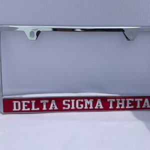Delta Sigma Theta- no top License Frame