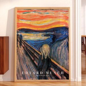 Edvard Munch The Scream Poster, Expressionism Art Print