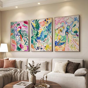 額装品/Cosmos Within/モニカ シュー/アート/ポスター/インテリア Mid Century Modern Gallery Wall Art, Matisse, Picasso, Kusama