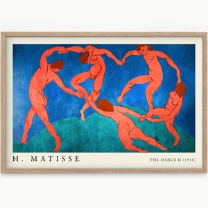 Matisse Print, Matisse Der Tanz, Tanz der jungen Mädchen, Abstrakte Kunst, Matisse Poster, Landschaft, Geschenkidee, Esszimmer Dekoration