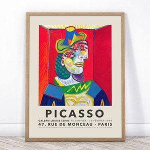 Pablo Picasso Print, Picasso Wall Art, Picasso Exhibition, Picasso Poster, Wedding Gift, Modern Home Decor, High Quality Print