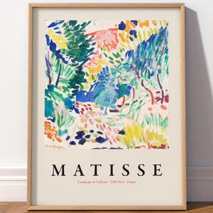 Henri Matisse Landscape at Collioure Print, Matisse Poster, Colorful poster Gift for her Elegant decor High Quality Print 20