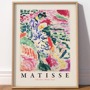 Henri Matisse Print, Matisse Exhibition, Japanese Garden, Floral Art Print, Nature Wall Art, Mid Century Modern La Japonaise 17