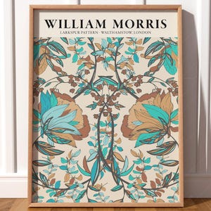 Arte de William Morris Decoración del hogar Impresión de flores silvestres Tamaños grandes Decoración Cottagecore Impresión de flores Arte de otoño 71