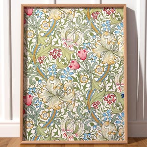 William Morris Blumenkunst Geschenk für sie Moderne Bauernhausdekor Küchendruck Cottagecore Wandkunst Tochter Raumkunst 41C