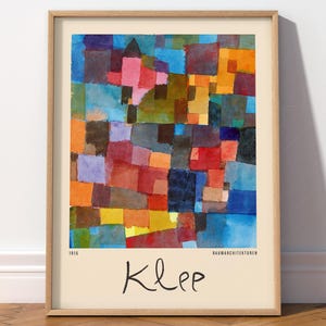 Paul Klee Bauhaus Master Exhibition Poster Abstract Print Gift for