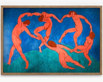 Matisse art print The Dance, Blue and Red print Horizontal format Wall art for living room Dine wall decor Fine Art  010