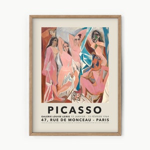 Pablo Picasso Print, Le Cubisme Poster, Les Demoiselles d'Avignon, Cubism Art, Picasso Exhibition, Gift Idea, High Quality Print
