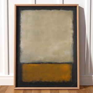 Mark Rothko Poster, Brown and black, Minimalist Print, Home office decor, Gift for him, Modern Print, Rothko Untitled, Modern Print 12