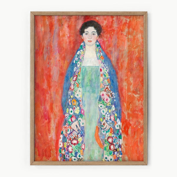 Gustav Klimt Print Portrait of Fraulein Lieser 1917 Gift for her Fine art Klimt Reproduction Famous artwork Vintage wall art Wedding gift