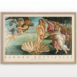 Sandro Botticelli, The Birth of Venus, Botticelli Print, Birth of Venus Paint, Botticelli Venus, Famous Art, Gift Idea, Museum Quality Print