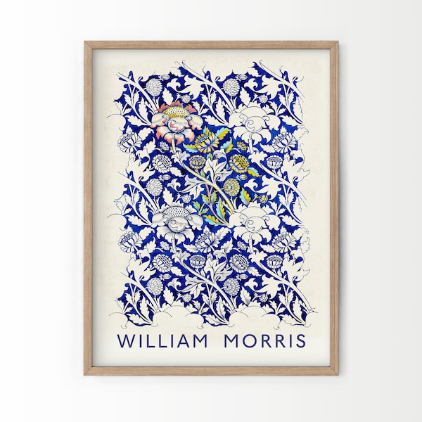 William Morris, Floral Wall Art, Art Exhibition, Gift For Her, Botanical Wall Art, Farmhouse Decor, Boho Wall Decor, High Quality Print -46