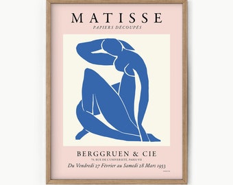 Matisse Print, Abstract Wall Art, Bohemian Wall Decor, Neutral Tone Wall Decor, Minimalist Home Decor, Female Matisse - 3-4