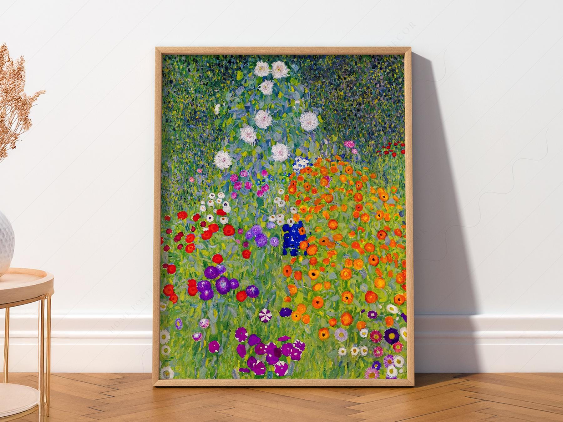 Gustav Klimt Floral Garden Poster, Spring Wall Art - Etsy