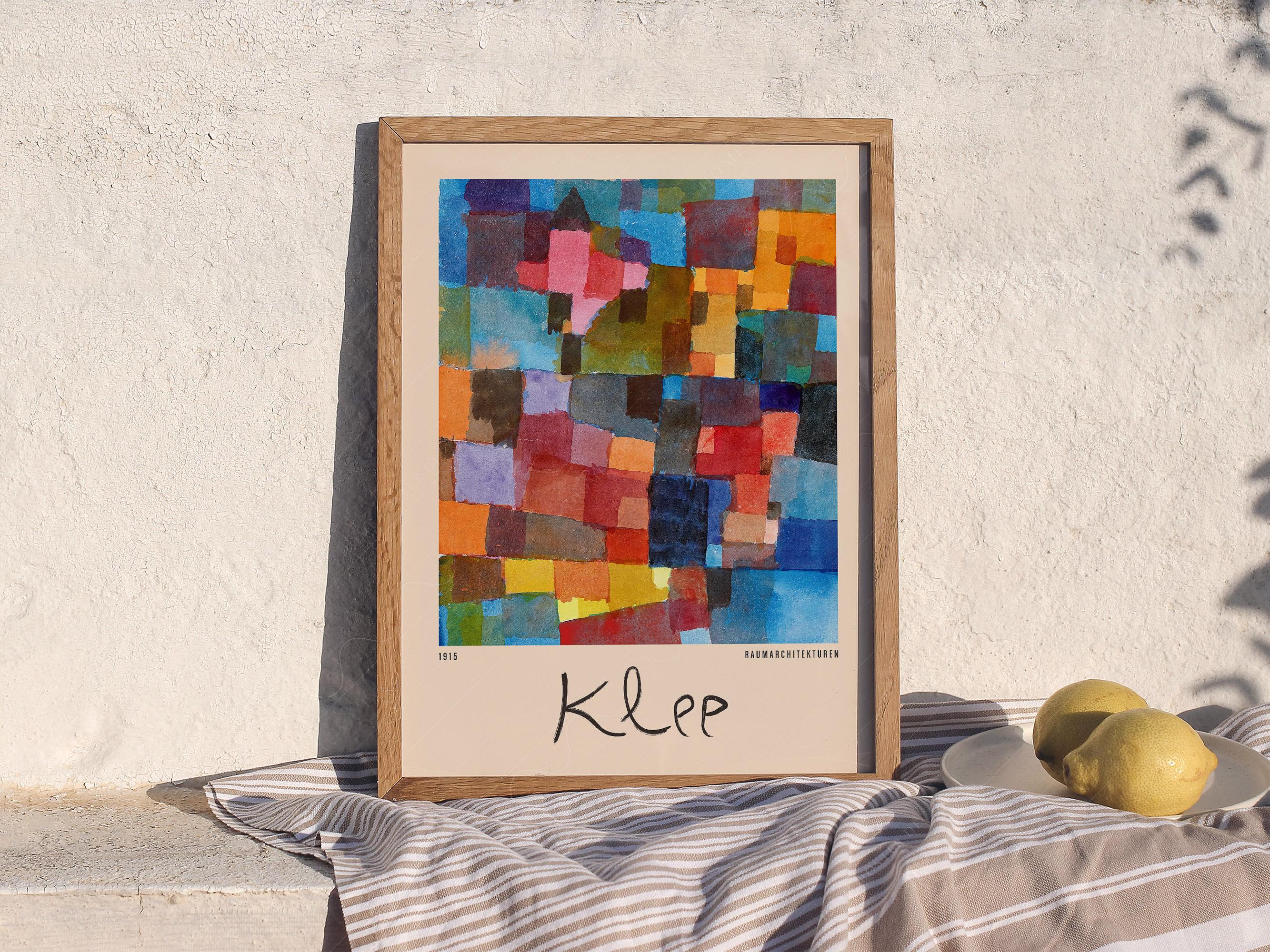 アート・デザイン・音楽 Paul Klee: Bauhaus Master Paul Klee Bauhaus Master Exhibition Poster Abstract Print