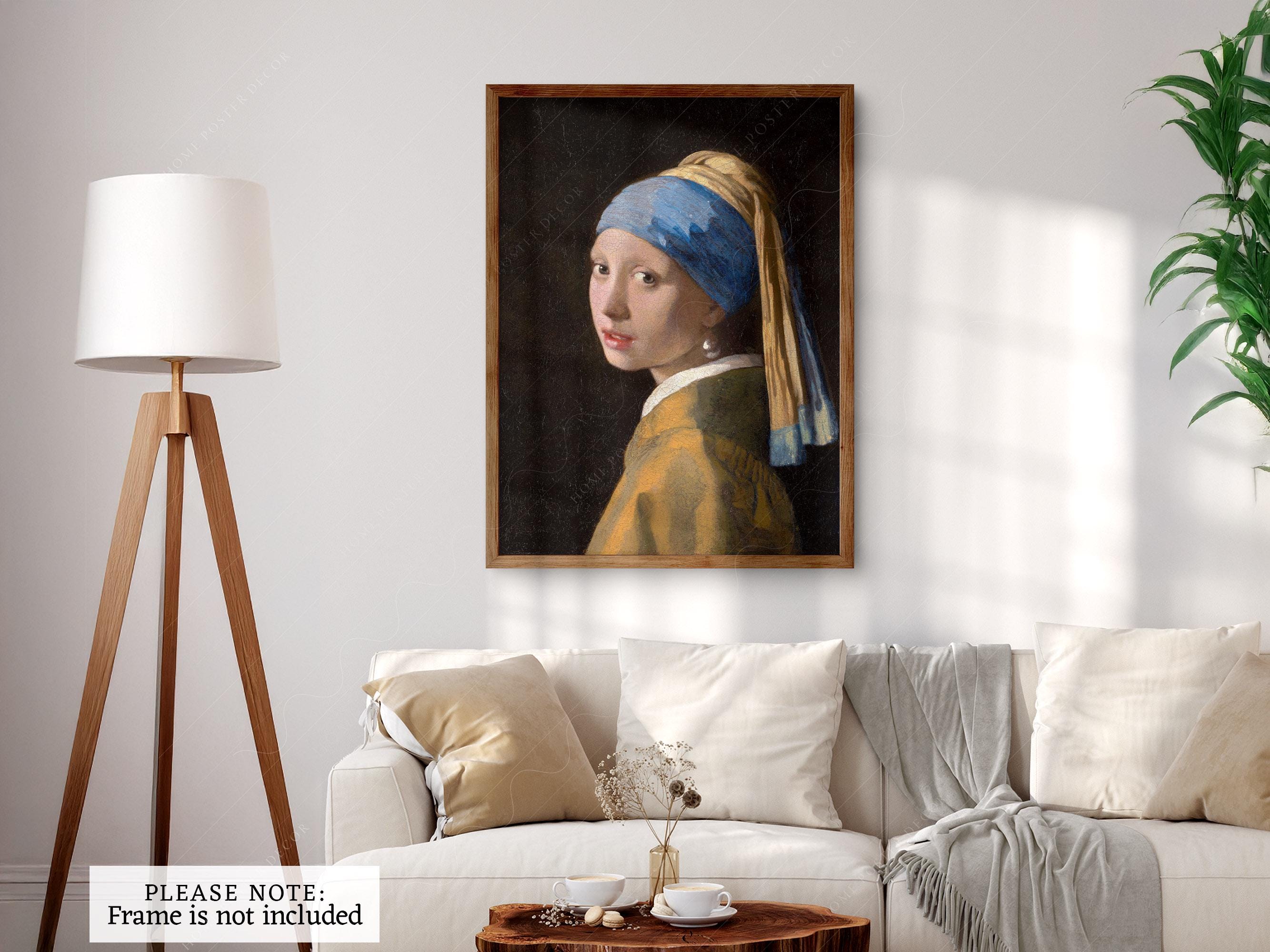 Girl With A Pearl Earring, Johannes Vermeer, Famous Painting, Classic Portrait Painting, Museum Quality Print, 1665