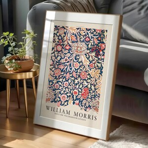 William Morris Floral Wall Art, Vintage Botanical Print, Classic Decor 68 immagine 12