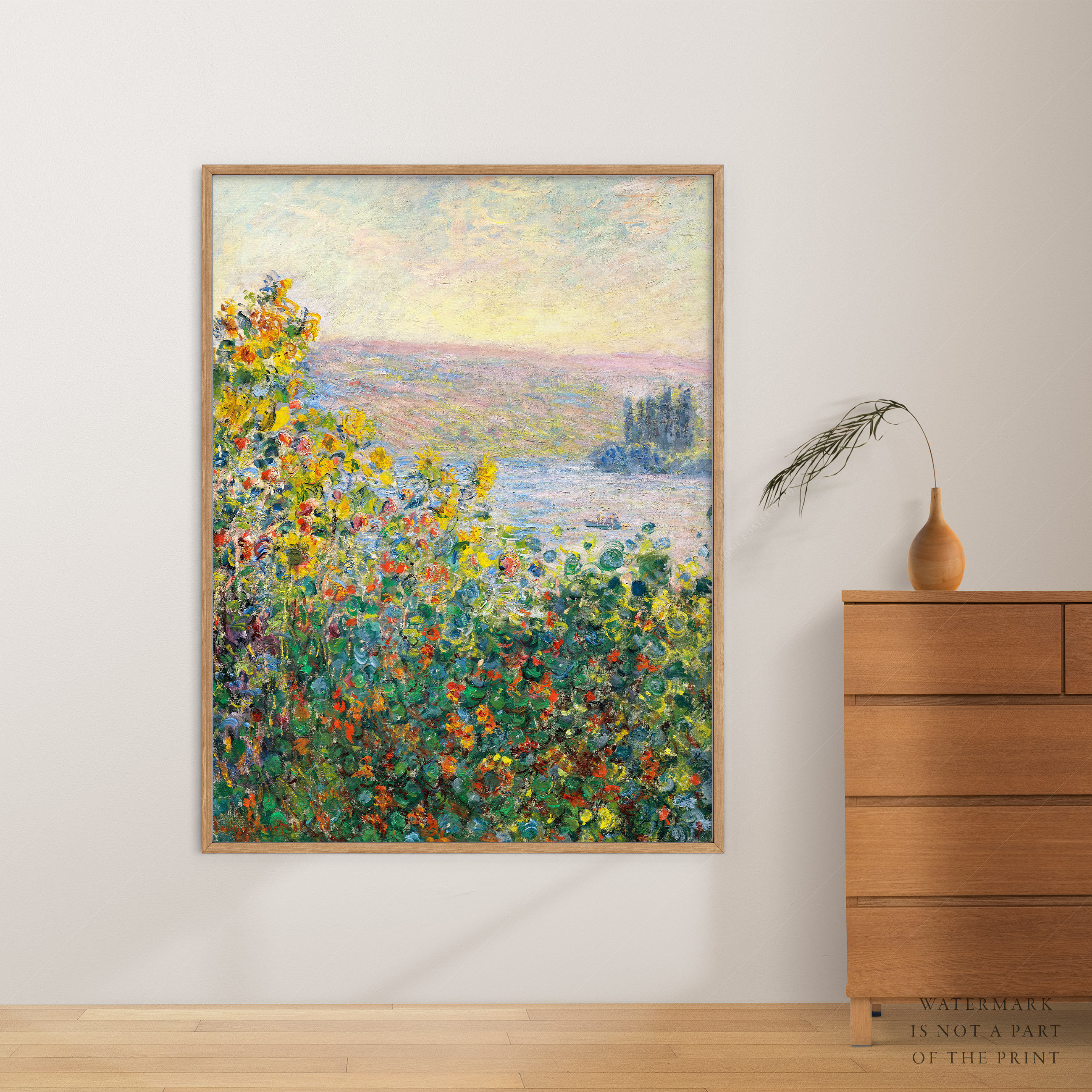 Claude Monet Flower Beds at Vétheuil Spring Floral Print - Etsy Canada