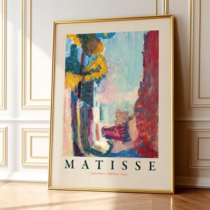 Henri Matisse Arcueil Print, Modern Bold Colors Home Decor image 6