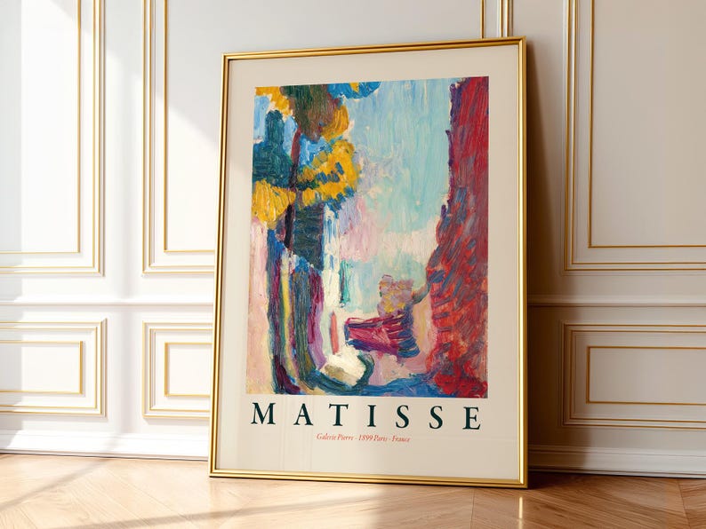 Henri Matisse Arcueil Print, Modern Bold Colors Home Decor image 6