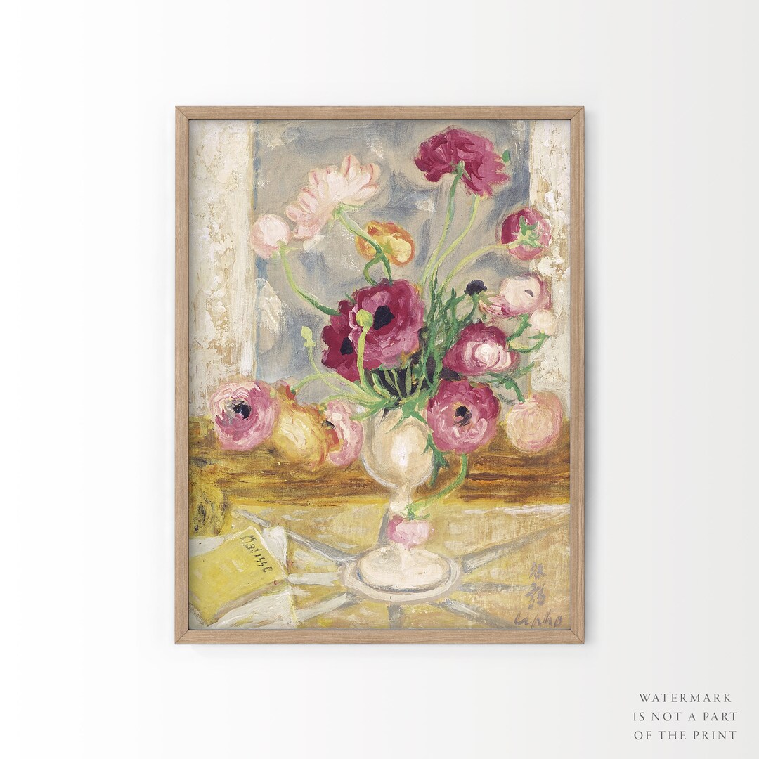 Matisse Roses Flower Wall Art Henri Matisse Roses Oil Painting Still Life - Etsy