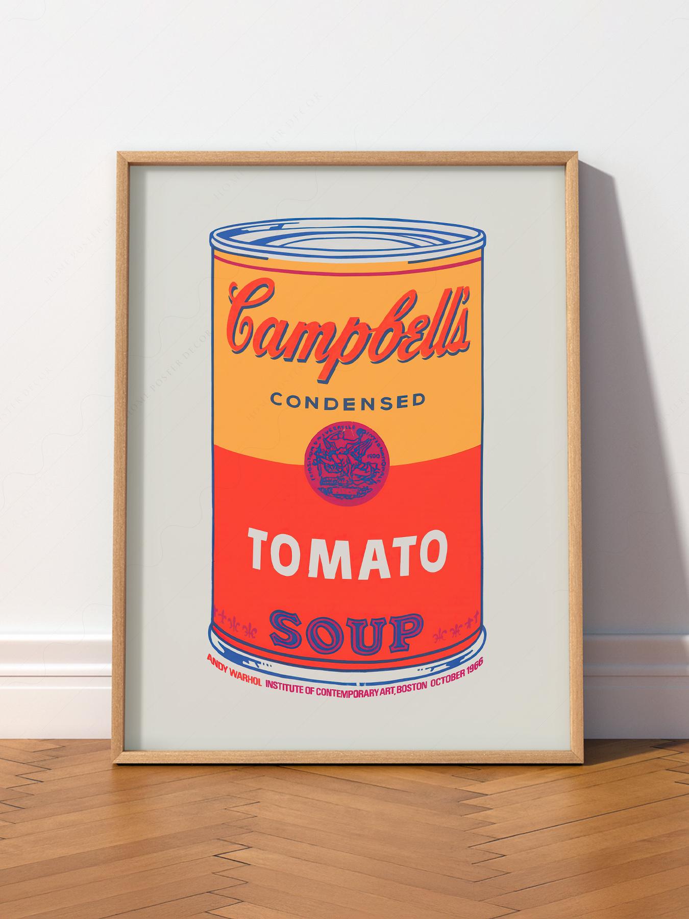 Andy Warhol Campbell's Soup Can Print, Pop Art Poster, Kitchen Wall Art ...