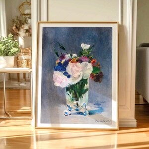 Edouard Manet Floral Print, Impressionism Fine Art image 4