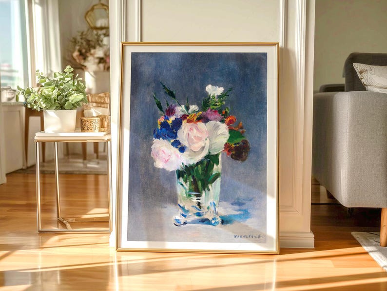 Edouard Manet Floral Print, Impressionism Fine Art image 4