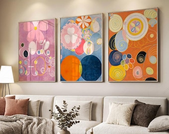 Hilma af Klint Print Set | Abstract Spiritual Art, The Ten Largest