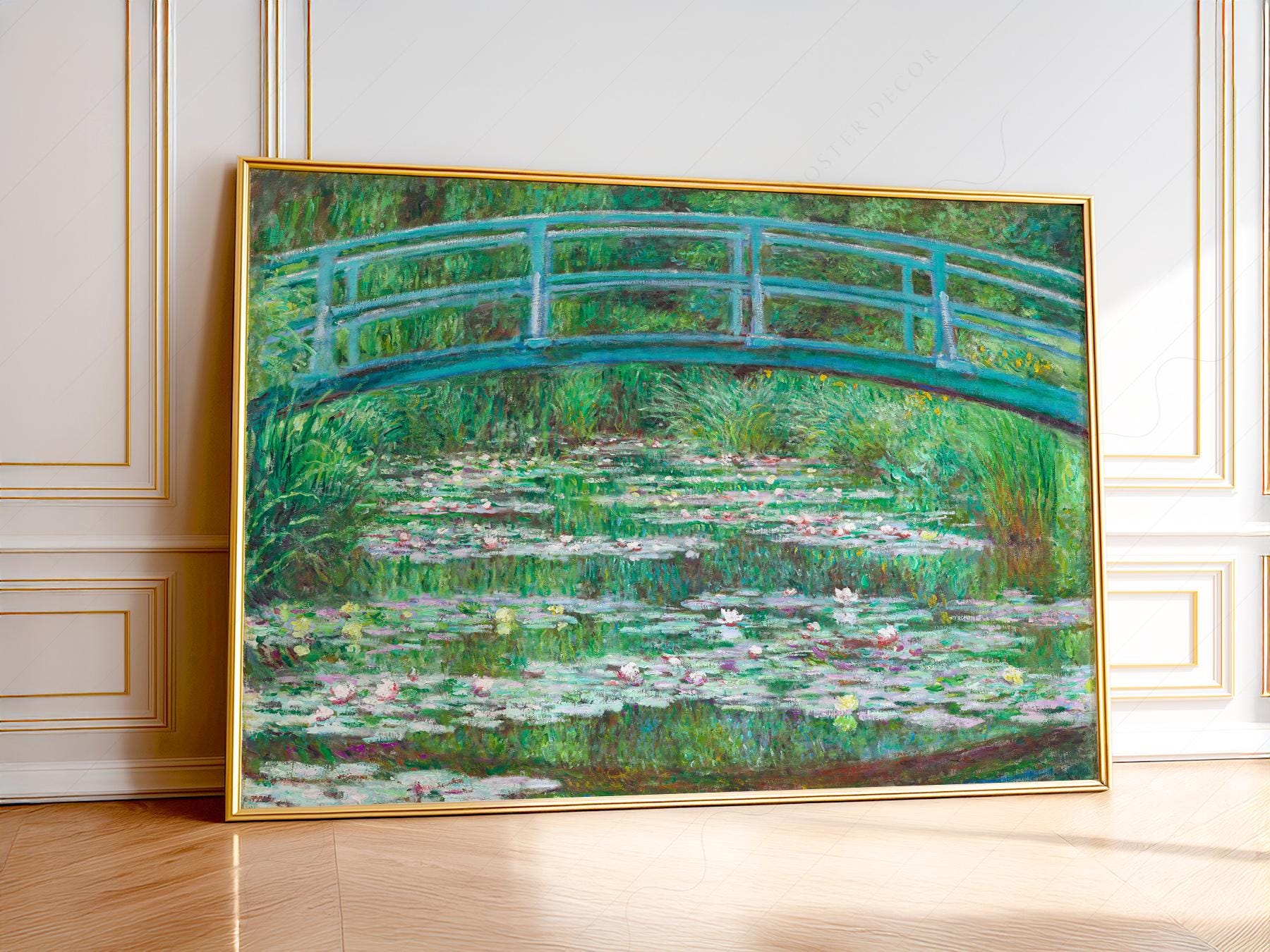 Claude Monet, Bridge Over a Pond of Water Lilies, the Japanese